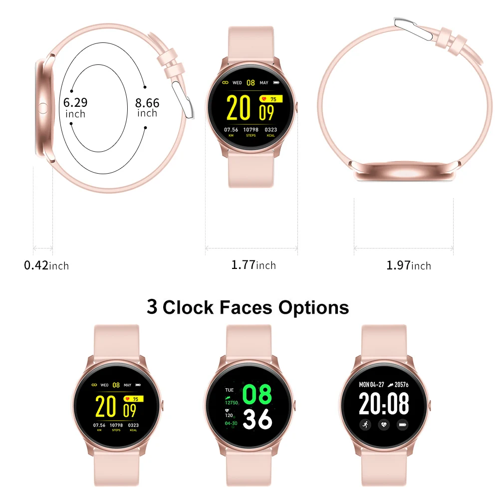 KW19 Moterų Smart watch Širdies ritmo monitorius Multi-Kalbos Vandeniui Vyrų sport Fitness Tracker smartwatch 