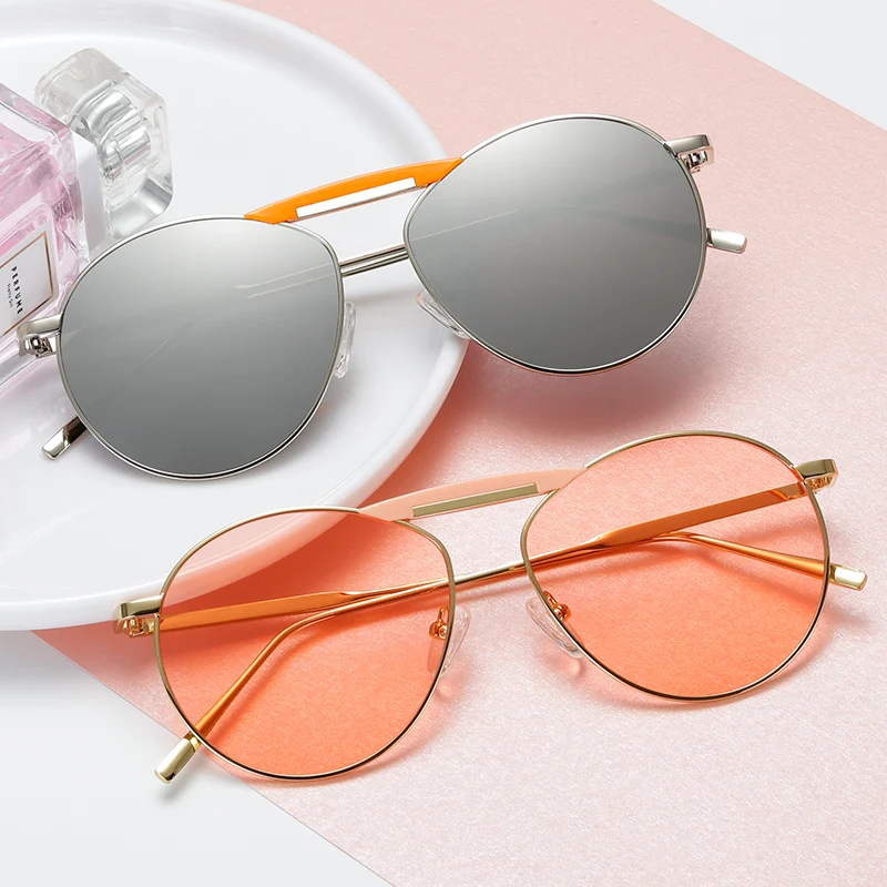 Prekės Dizaino Mados Akiniai nuo saulės Naujas Vyrų Moterų Metalo Saulės akiniai Derliaus Prabanga Sunglass UV400 Atspalvių Akių Oculos de sol