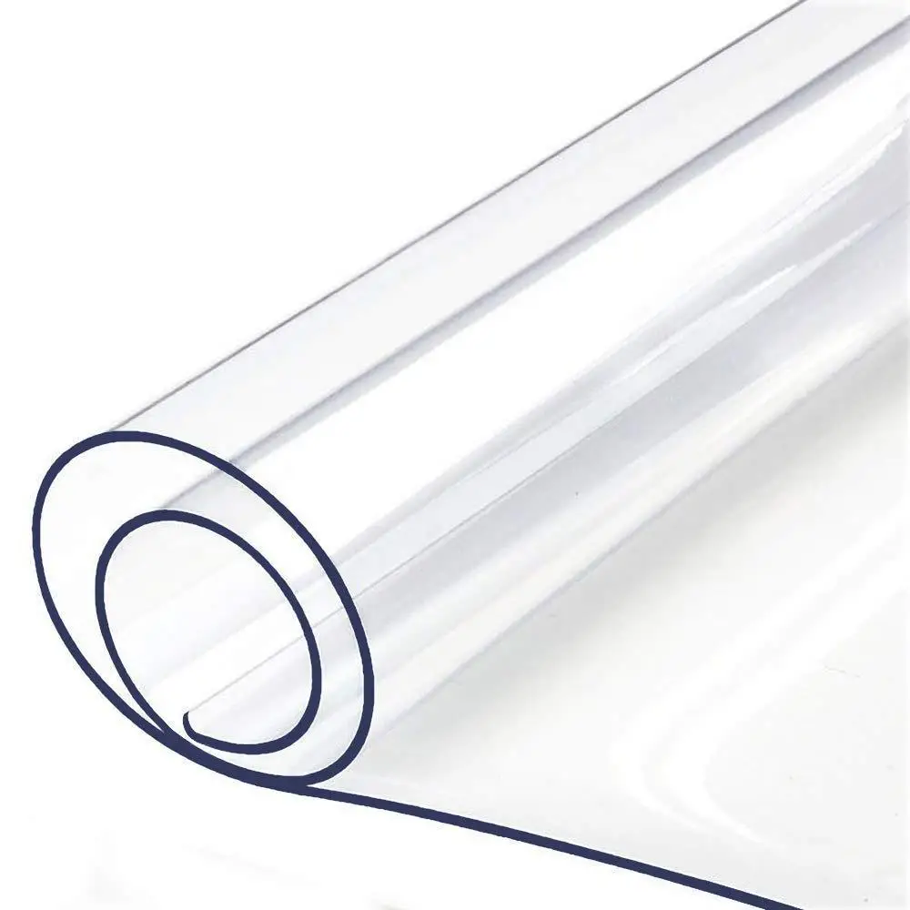1,5 mm PVC Staltiesė Stalo skaidrus D' vandeniui Oilproof Virtuvė, Valgomojo stalas, padengti Stiklo Minkšto Audinio Staltiesė