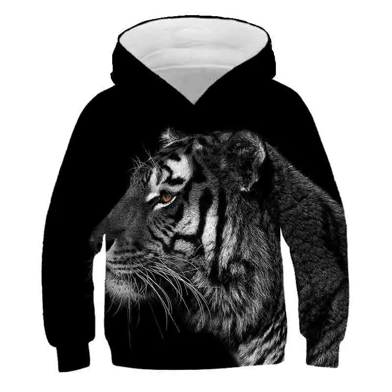 Naujas Tigras, Berniukų, Mergaičių 3D Spausdinimo Tigras Hip-Hop Streetwear Gyvūnų Modelio 2020 M. Rudens Žiemos karšto pardavimo Mados Megztinis