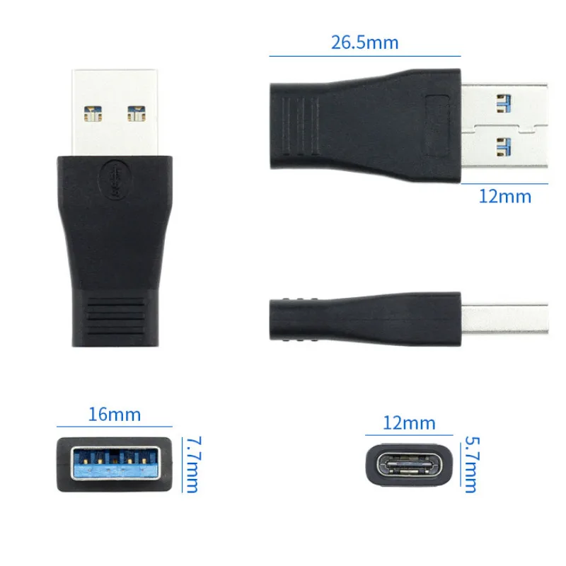 USB 3.0 Male Tipo C Moterų Adapteris, Tipas A-C USB 3.0 Male-3.1 Moterų Adapteris Keitiklis Paramos Duomenų Sinchronizavimo & Įkrovimas