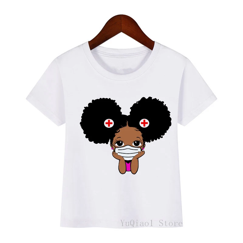 Protingas išsilavinęs motyvuoti melanated mažai melanino princesė marškinėliai mielas black girl marškinėliai puikus, vaikams, drabužiai berniukams, trišakiai viršų