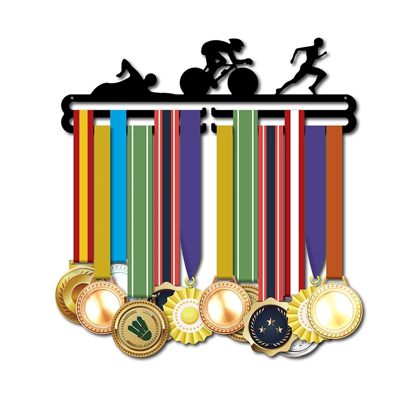 Įkvepiantį medalis pakaba Metalo medalis turėtojas Sporto medalis display rack paspaudę 36 + medaliai