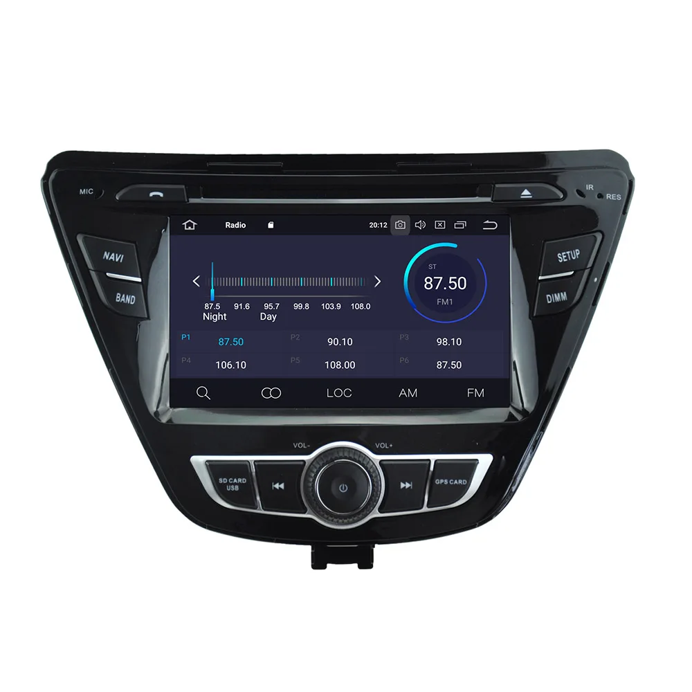 Android 10.0 4G+64GBCar DVD grotuvas GPS navigacija radijo Stereo Hyundai Elantra m+ automobilio multimedijos sistemos, automobilis galvos vienetas IPS