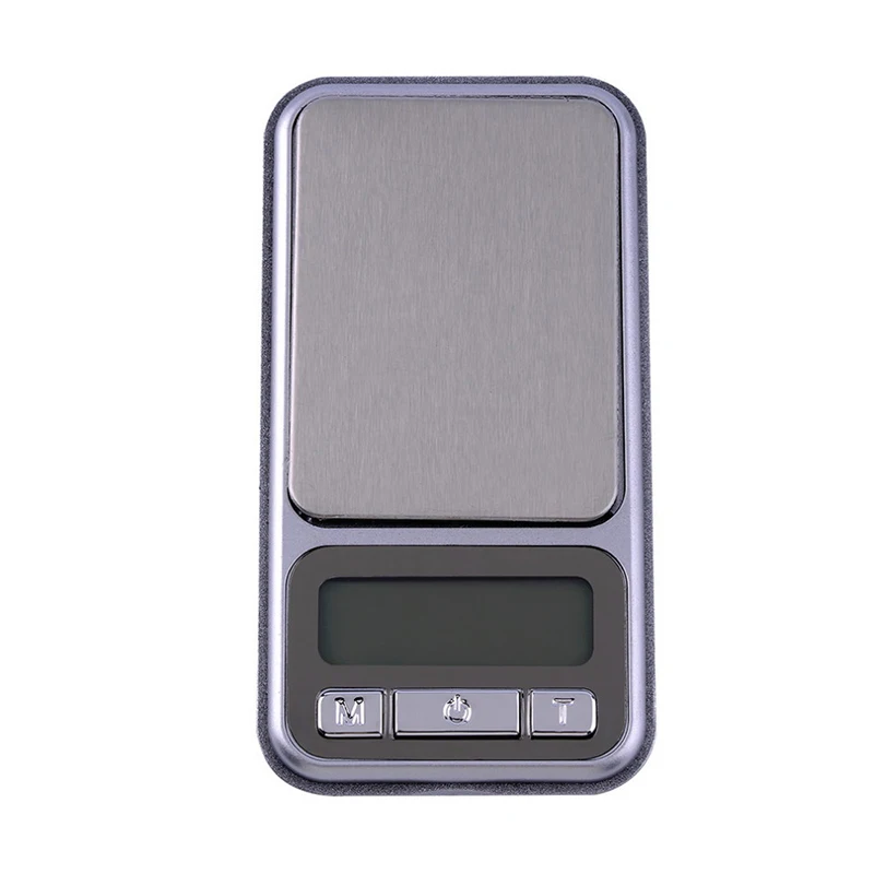 Mini Skaitmeninės Kišeninės Masto 100/200/500g Telefono Elektroninių Masto su Nerūdijančio Plieno Svėrimo Platforma, LCD foninio Apšvietimo Ekranas