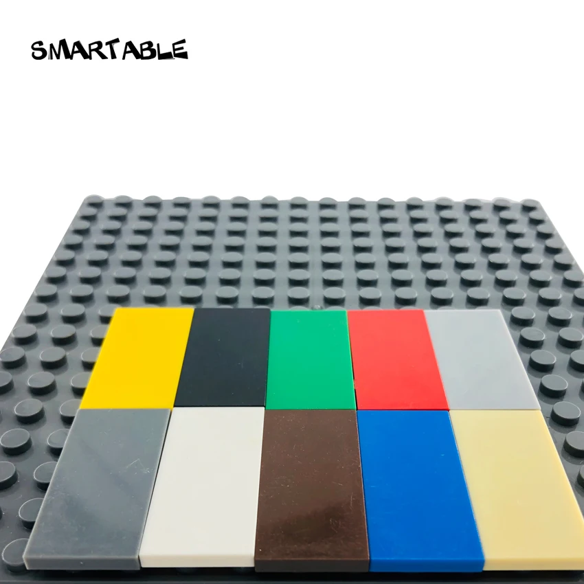 Smartable Urmu Plytelių 2x4 su Groove Butas Smeigės Blokai SS Dalys Žaislas Vaikams Suderinama Pagrindinių Markių 87079 500pcs/daug