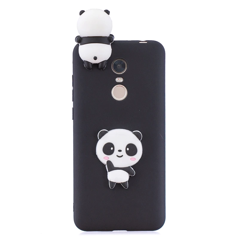 Silikono danga ant Funda Xiaomi Redmi 5 Plus Atveju Xiomi Redmi 5 Plus 3D Žaislas Panda Kaktusas Atveju etui Xiaomi Redmi 5 Plus Atveju