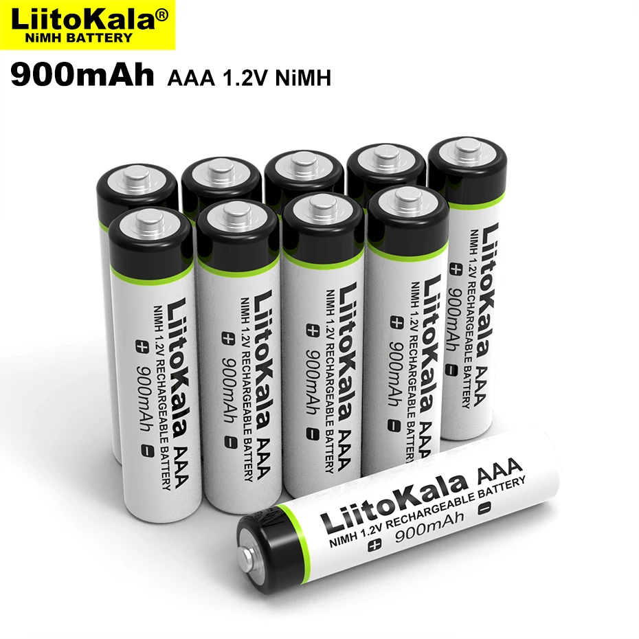 10VNT Originalus LiitoKala 1.2 V AAA 900mAh NiMH Įkraunamos Baterijos, Žibintuvėlis, Žaislai,Nuotolinio valdymo pultas