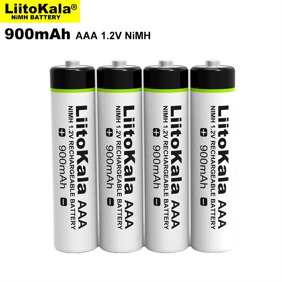 10VNT Originalus LiitoKala 1.2 V AAA 900mAh NiMH Įkraunamos Baterijos, Žibintuvėlis, Žaislai,Nuotolinio valdymo pultas