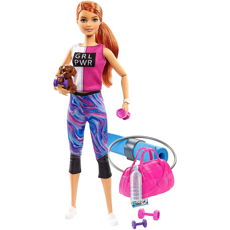 Barbie Padarė Perkelti Lėlės su 22 Sąnarių ir Jogos Drabužių, Spa, Fitneso Kvėpuoti su Manimi Meditacija Lėlės, Žaislai Vaikams