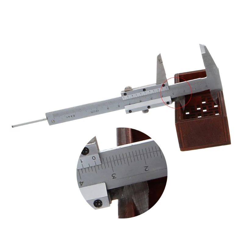 0-100mm 4inch vernier suportas 100mm kišenėje mini suportas micometer storis priemonė, įrankis 2019 naujas