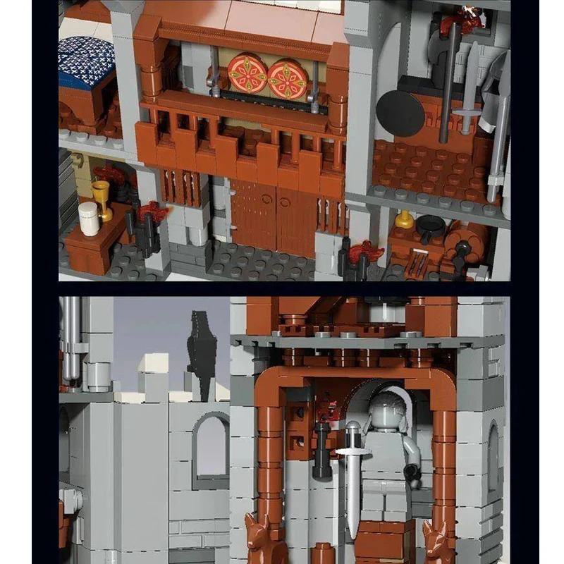 2217 VNT K101 Kūrybos Rodoma Pilis Amerikos Dramos Winterfell Modelis Statybiniai Blokai, Plytos Kalėdų Dovana