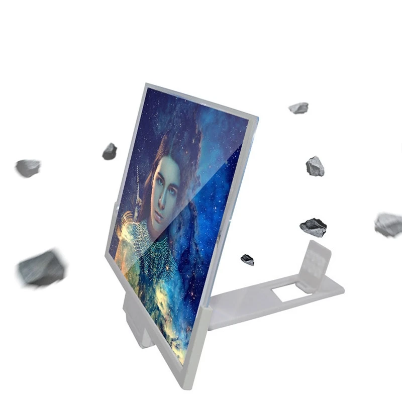 14 colių 3D Išsiplėtusios Ekranas Mobiliojo Telefono Ekrane Stiprintuvo Didinamojo stiklo Laikiklis Laikiklis Lankstymo Ekrano Išsiplėtusios Akys Apsaugos Turėtojas