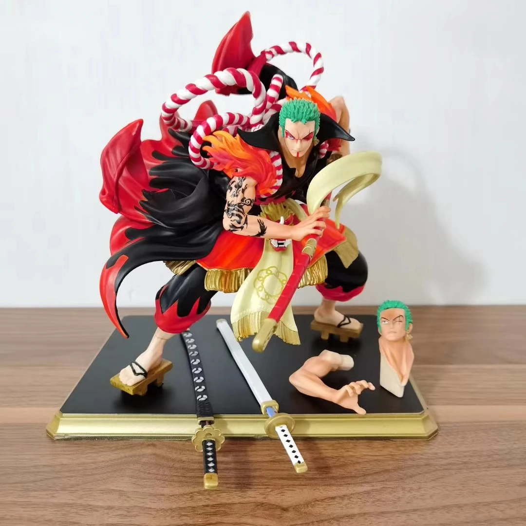 Anime One Piece Zoro Kimono Kabuki Edition PVC figūrėlių Kolekcija Modelis Žaislai
