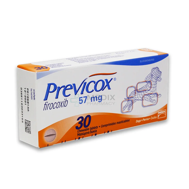 Previcox (Firokoksibas) Chewable Tabletės Šunims 57/227mg