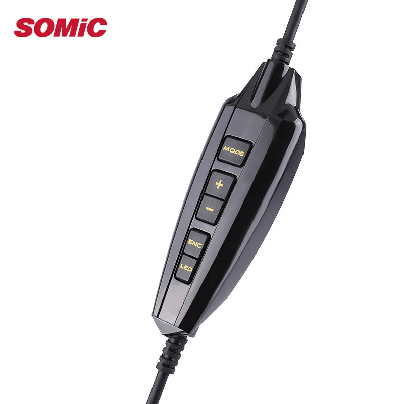SOMIC Žaidimų Ausinės USB 7.1 Virtualaus ausinių casque su Mikrofonu KOMPIUTERIO, Kompiuterinių žaidimų ir Vaizdo Žaidimų ENC Triukšmo Panaikinimo