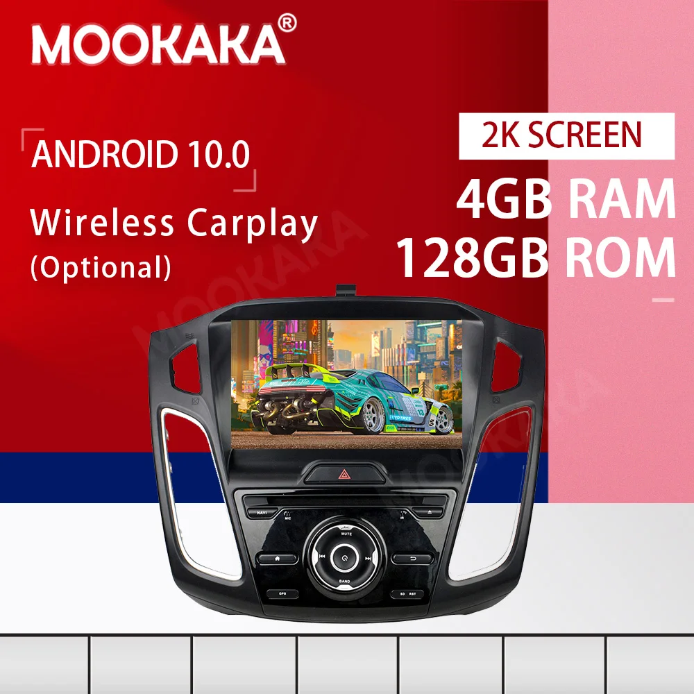 PX6 Android 10.0 4+128G Ekrano Automobilio Multimedia DVD Grotuvo Ford Focus-2018 GPS Navi 