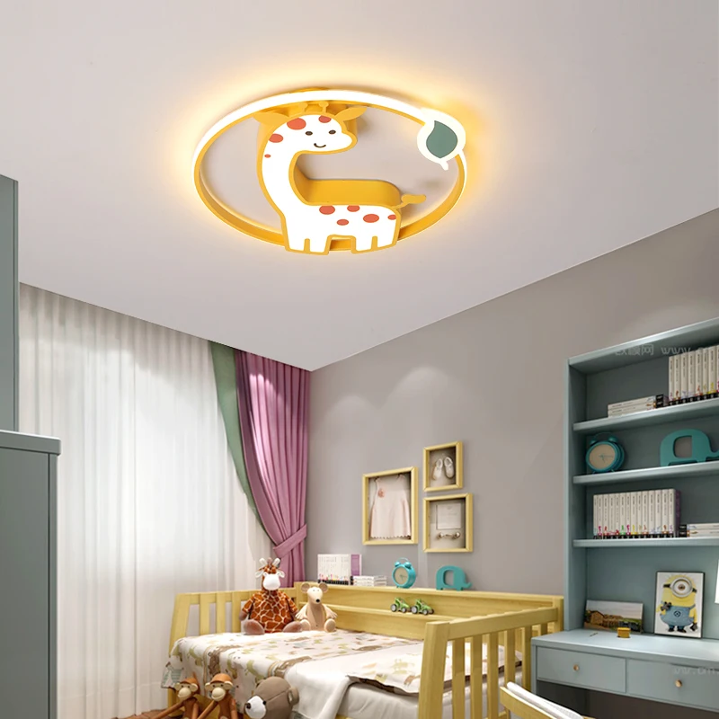 Kūdikių animacinių filmų lubų šviestuvai, modernios led lempos apsaugoti regėjimą, vaikų kambarys, Vaikų kambarys 90~260V lubų lempa LED lamparas de techo