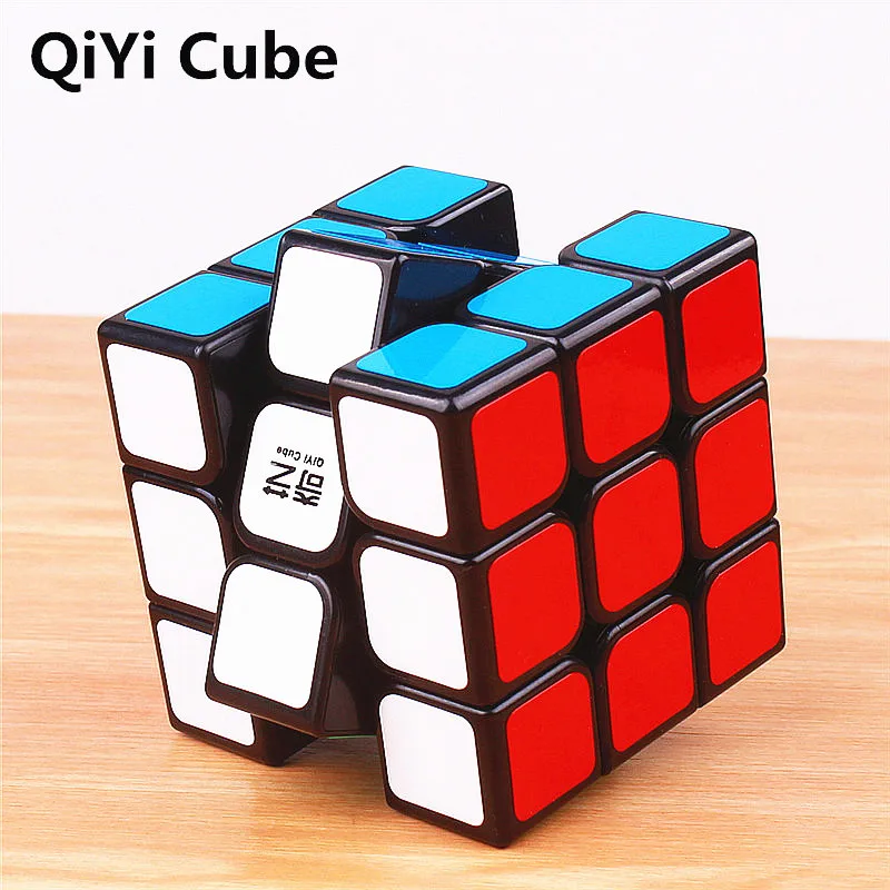 QIYI Plaukti W 3x3 Magic Cube Black Kariai Puzzle Kubeliai stickerless Profesinės Greitis 3x3 Kubo žaislai, edukaciniai žaislai Vaikams