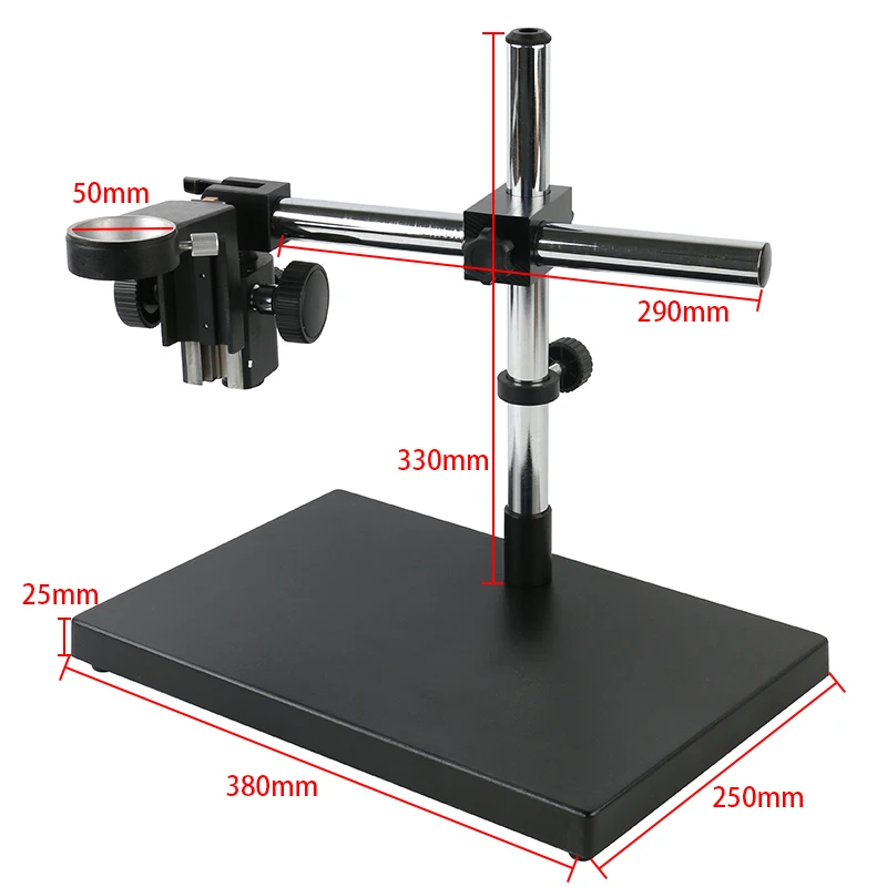 2020 m. Atnaujinti Stabilizuoti Pramonės Mikroskopo Vaizdo Kamera Reguliuojamas Stovas Bumas Stalo Laikiklis Su 180X FHD Zoom C-mount Objektyvas