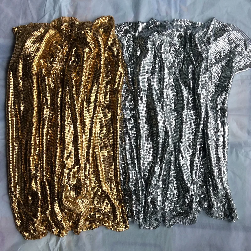 45*30cm Pigūs aukso Spalvos l metallic vielinio tinklo china audinio užuolaidos seksuali moteris vakarą Cosplay suknelė staltiesė maudymosi kostiumėliai
