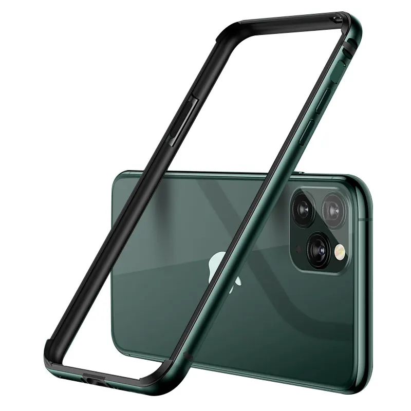 CAPSSICUM Metalo Bamperis Atveju iPhone, 11 Pro Max atsparus smūgiams Minkšto Silikono Sunku Aliuminio Lydinio Rėmas iphone 11
