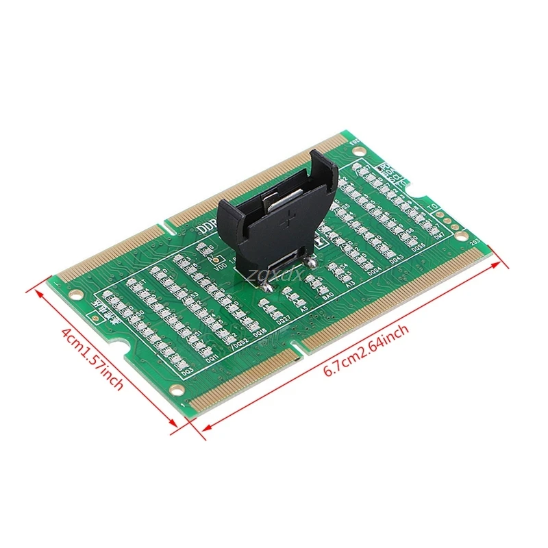 DDR3 Atminties Lizdas Testeris Kortelę su LED Šviesos Nešiojamas Plokštė NotebookDrop Pristatymas