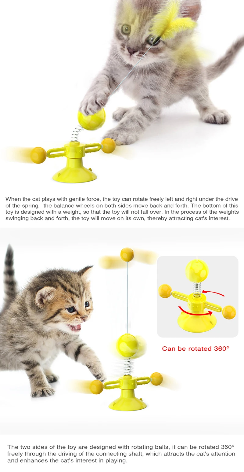 Pavasarį vyras verpimo katė žaislas ratas, funny cat stick ventiliacijos pet žaislas Visi dizainai atitinka katės dizaino katė smagiai