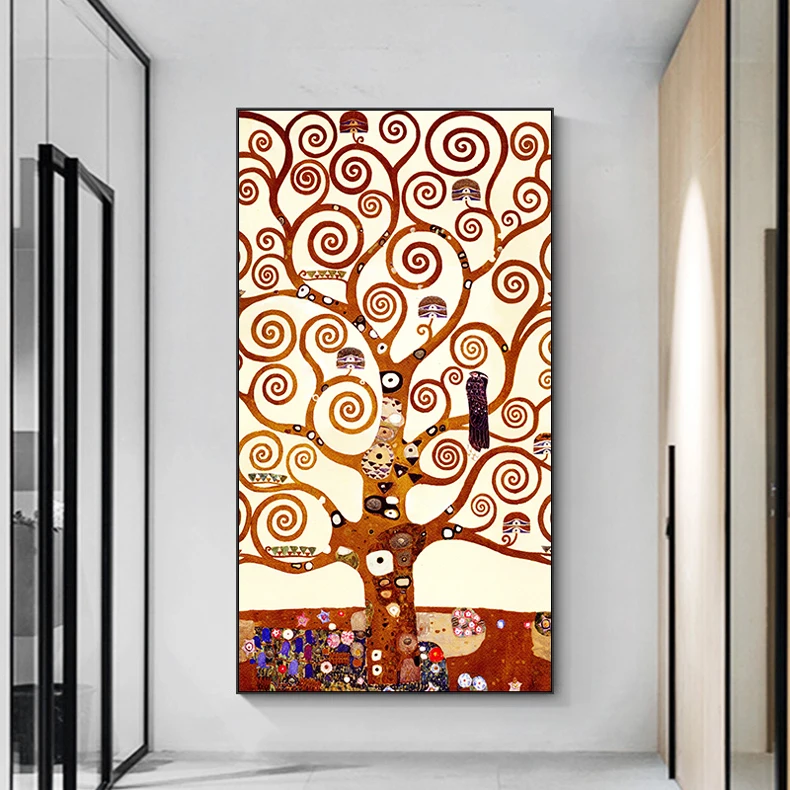 Gustav Klimt Gyvybės Medis, Drobė, Tapyba Sienos Meno Spaudinius, Plakatus Klasikinio abstrakčiosios Tapybos ant drobės Už Kambarį Karšto parduoti