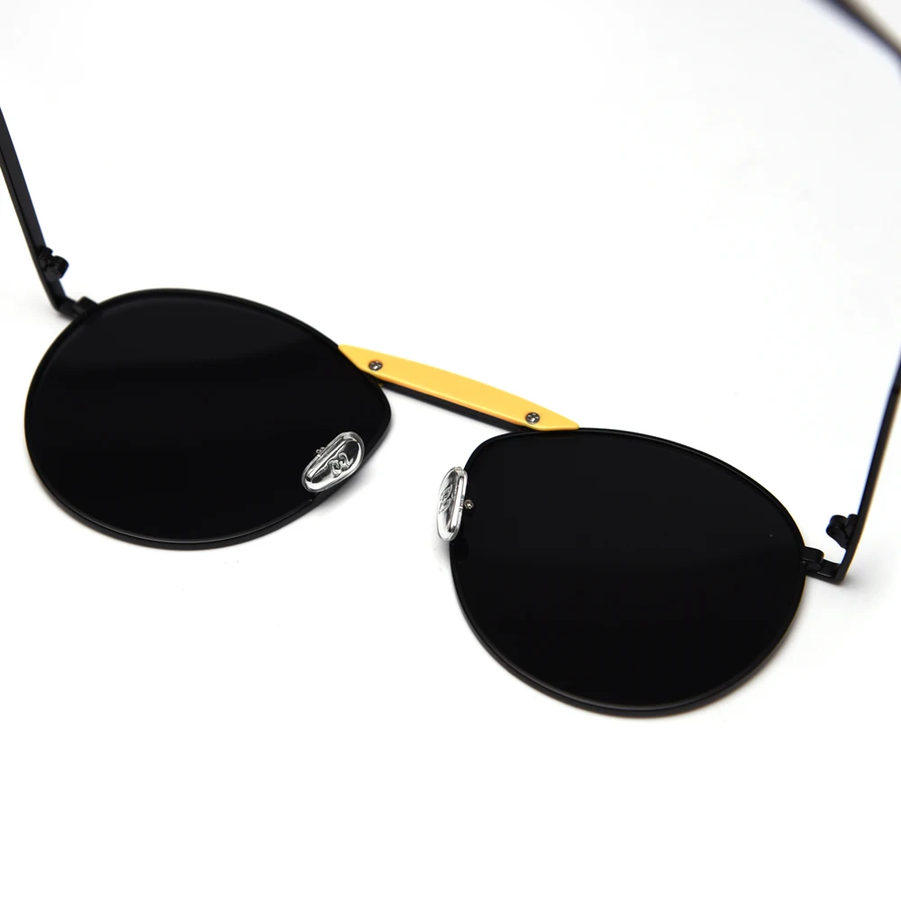 Peekaboo moterų akiniai nuo saulės, poliarizuoti uv400 sidabro veidrodis metaliniais rėmais vairavimo juoda retro saulės akiniai vyrų 2020 geltona raudona