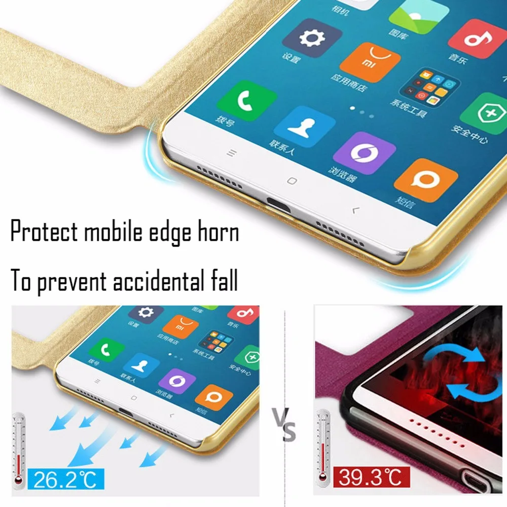 Flip Case For Xiaomi Redmi Pastaba 7 6 5 Pro 6A 4X 4 3 Plus S2 5A 4A 3S Odos Atveju Redmi Raudona Mi Pastaba 7 6 5 4 4 Pro Dangtelį