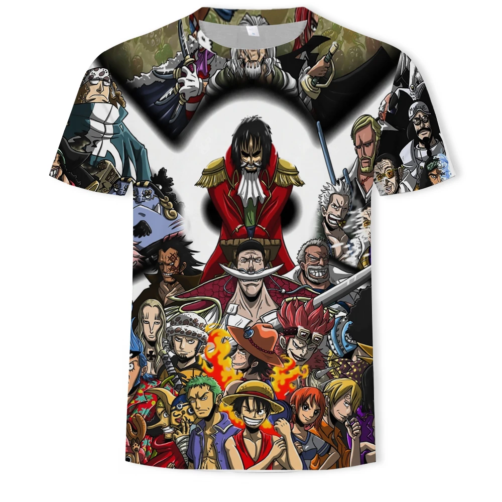 Juokingi Marškinėliai Japonų Anime One Piece Marškinėliai Vyrų T-shirt Luffy T Marškiniai, Drabužiai, Marškinėliai Spausdinami Marškinėlius trumpomis Rankovėmis Tee Viršų