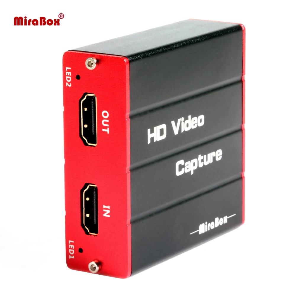 MiraBox HDMI USB Užfiksuoti Kortelės HDMI Užfiksuoti USB vaizdo plokštė su Loopout už PS4 Nintendo Jungiklis Xbox Kameros Transliacija