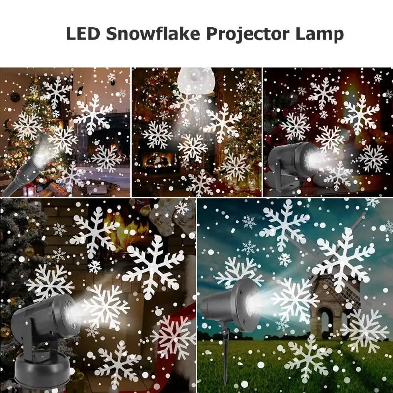 Kalėdų Snaigės LED Projektorius, Šviesos Šventė Namuose Šalis Dekoro Naktį Lempos Sniego Projektoriaus Šviesos Kalėdinė Dekoracija