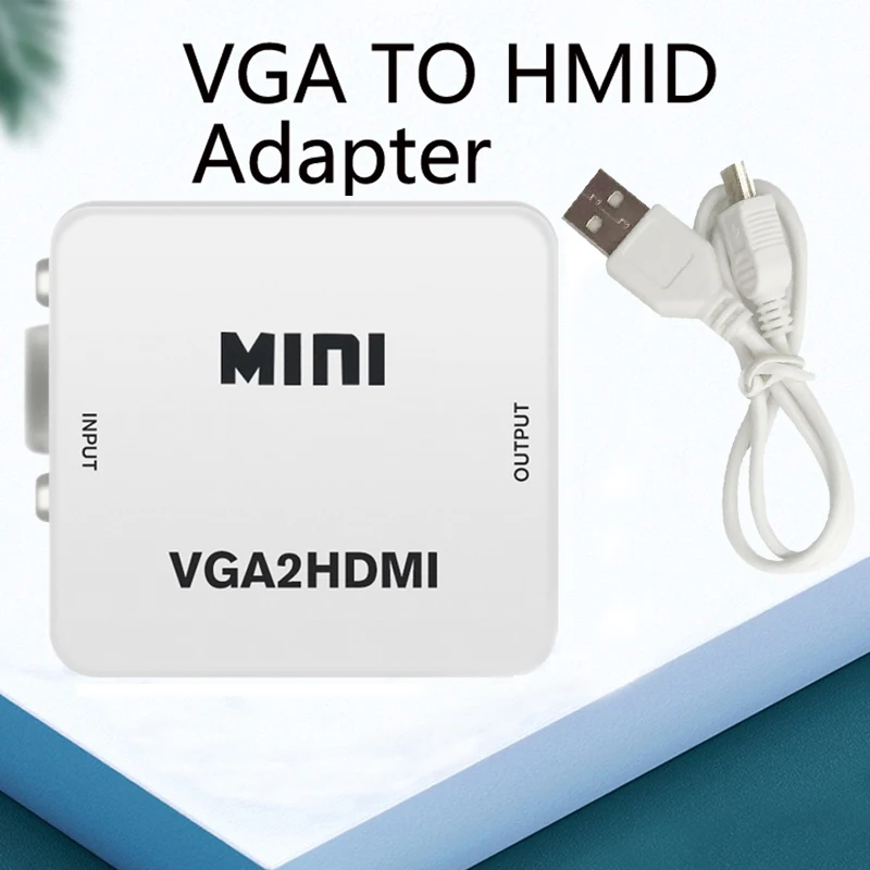 MEUYAG 1080P MINI VGA į HDMI Konverteris Su Garso VGA2HDMI Vaizdo Langą Adapteris, skirtas asmeninis KOMPIUTERIS HDTV Projektorius