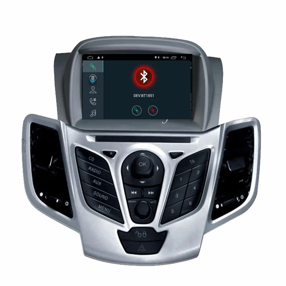 Quad Core Android 10 Automobilio DVD grotuvas GPS Navigacija-brūkšnys Stereo Radijo Ford Fiesta 2008 m. 2009 m. 2010 m. 2012 m. 2013 m. m. m. 2016