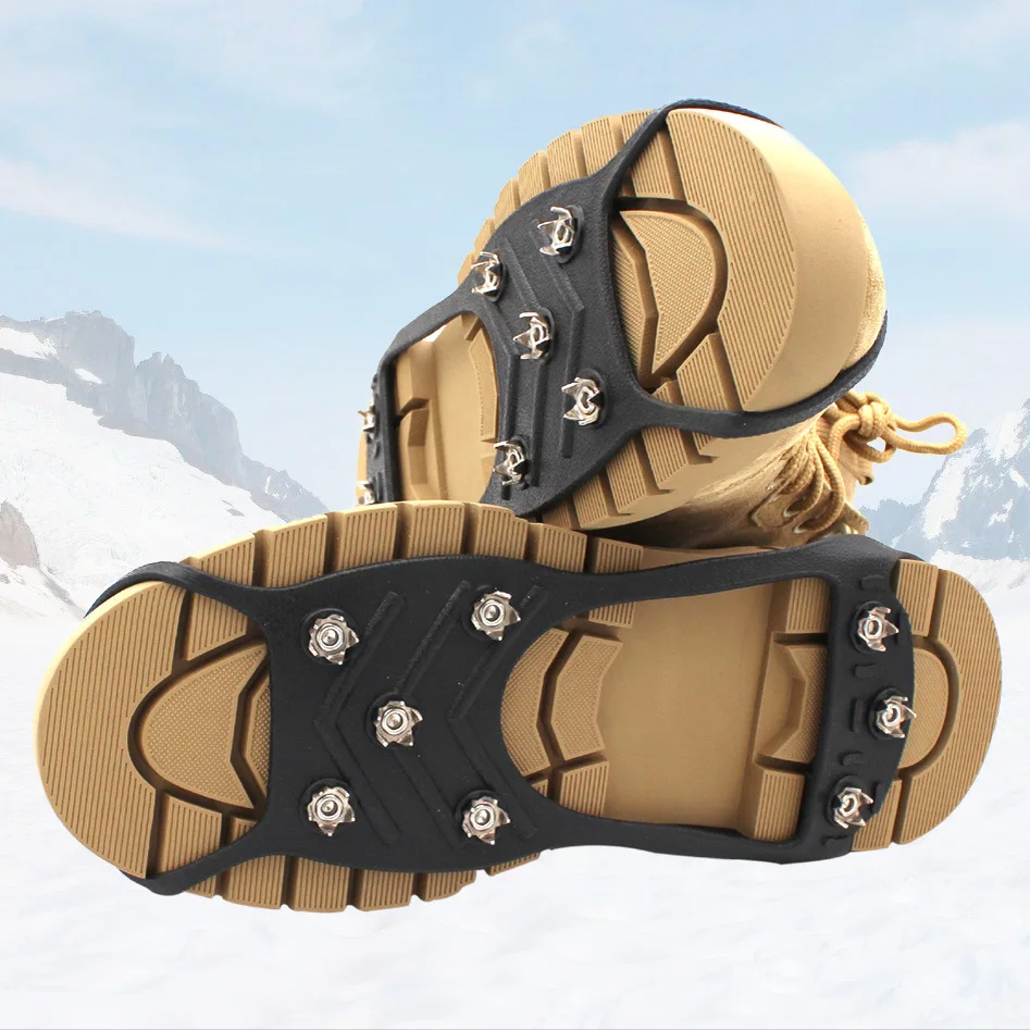 8-Dantų Lauko Anti-Drop Batų Padengti Sniego, Ledo Paviršius neslidus Paprasta alpinistų batų kapliukus, Vaikščiojimo ant Ledo, Sniego Žemės Kalno