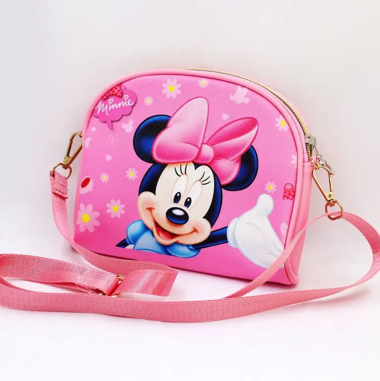 Disney Mickey Minnie Princess moteris pu krepšys peties animacinių filmų įstrižainės maišą, sušaldyti Elsa rankinėje lady maišą dovanų pakeisti piniginės