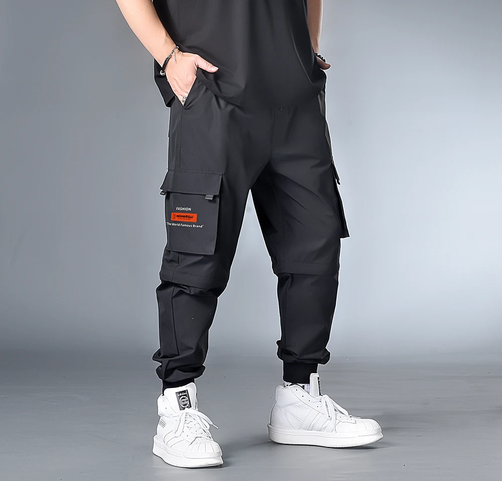 7XL 6XL XXXXL Plius Krovinių Haremo Kelnės 2020 M. Pavasarį Juokinga Streetwear Japonų Hip-Hop Mens Sweatpants Atsitiktinis Kišenės Vyrų Poilsiu