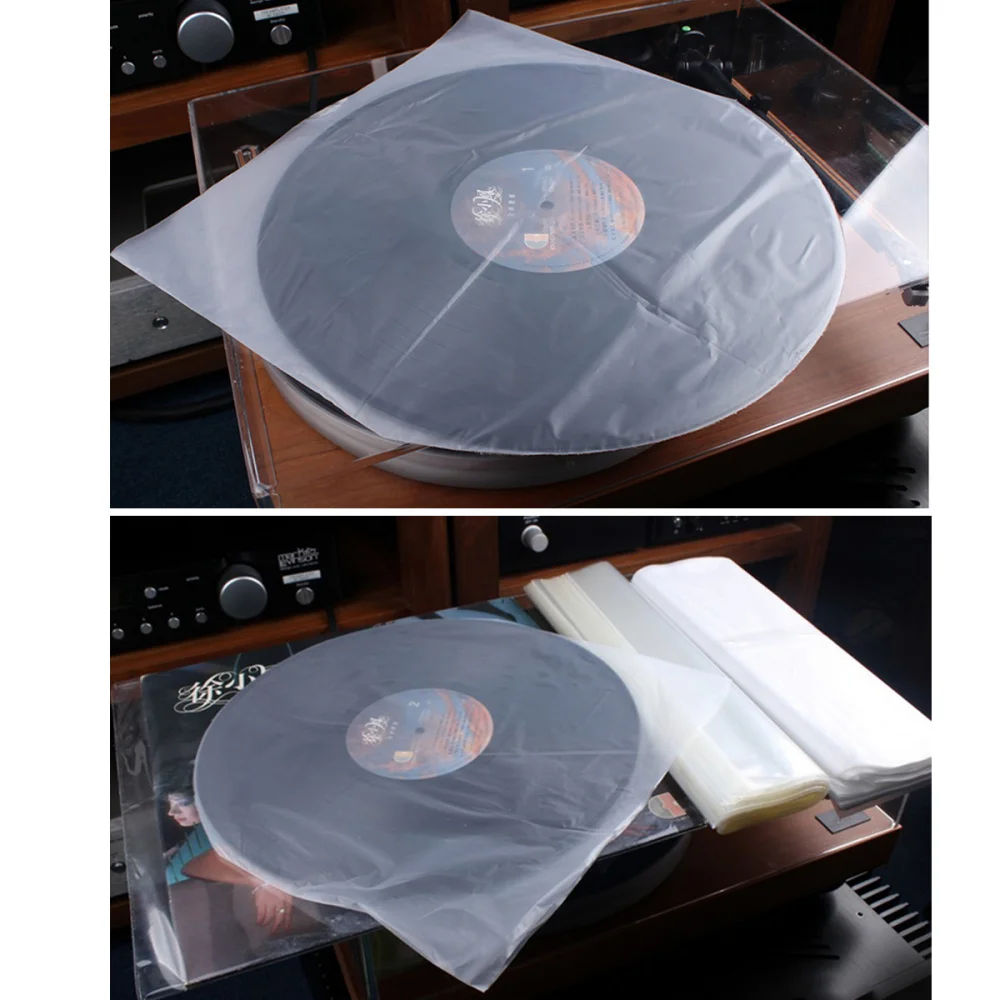 50PCS / CD Protecter LP Įrašas Plastiko Maišą Vinilo Įrašas Aišku, Padengti Konteinerį, CD Vidinis Maišelis Suderinama 30cm 25cm 12cm CD