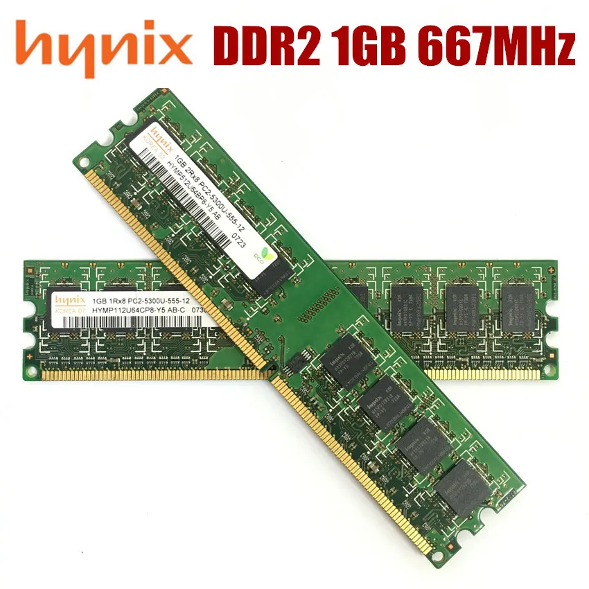Hynix chipset DDR2 4GB 2GB, 1GB PC2 5300U 6400U DDR2 1G 2G, 4G 667 800 MHZ Darbalaukio RAM Desktop memory