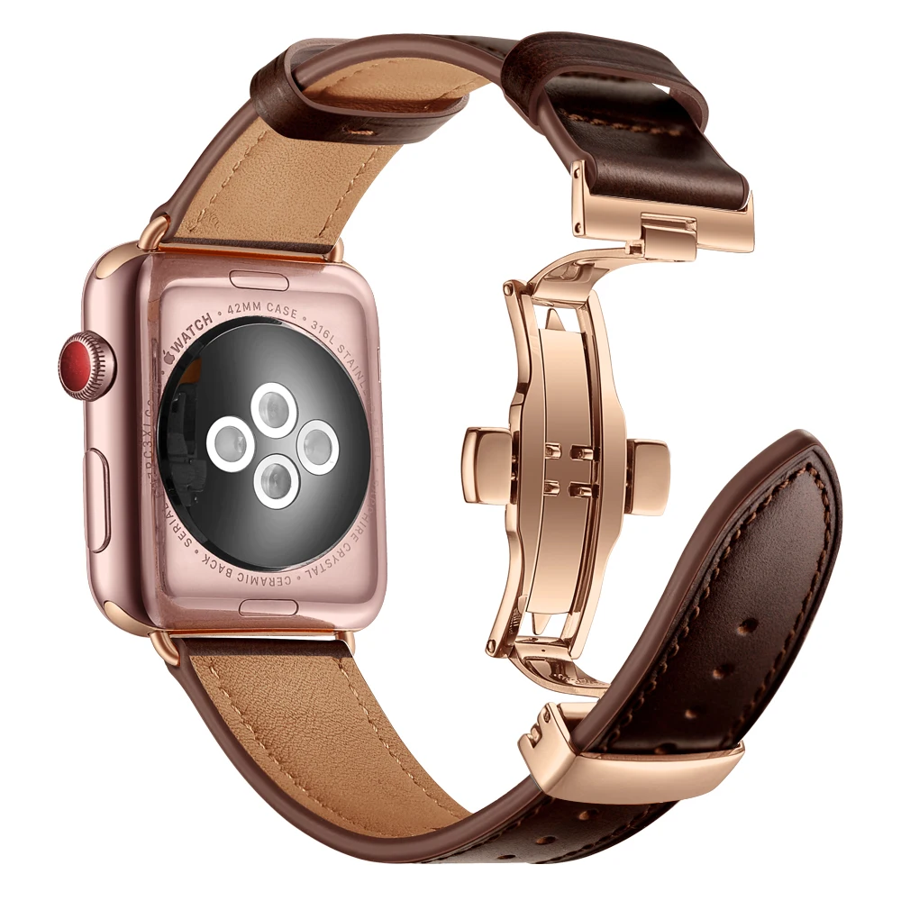2020 Klasikinis Naftos Vaškas Odinis Riešo Diržas Apyrankę, Apple Watch Band 38/42/40/44MM Series 5 4 3 2 Pakeitimas iwatch Dirželis