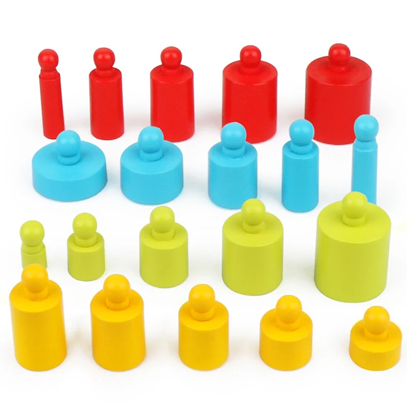 Ikimokyklinio amžiaus Kūdikis Montessori Ugdymo Mediniai Žaislai Lizdas Cilindrų Bloko Rinkinys Vaikams Mokymosi Rungtynės Žaislas Sensorinėmis Medžiagos
