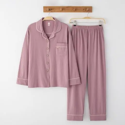 Aukštos kokybės medvilnės pižamos moterų plius dydžio namų drabužių rudens-žiemos sleepwear nustatyti naują pijama feminino moteris pižama kostiumas 3XL