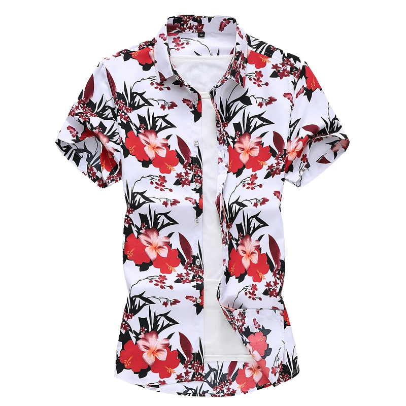 Plius Dydis M-7XL Naujas Vasaros vyriškų Žiedų Marškinėliai Mados Spausdinimo Trumpas Rankovės Marškinėliai Vyrams 2020 Atsitiktinis Paplūdimio Havajų Marškinėliai Vyras