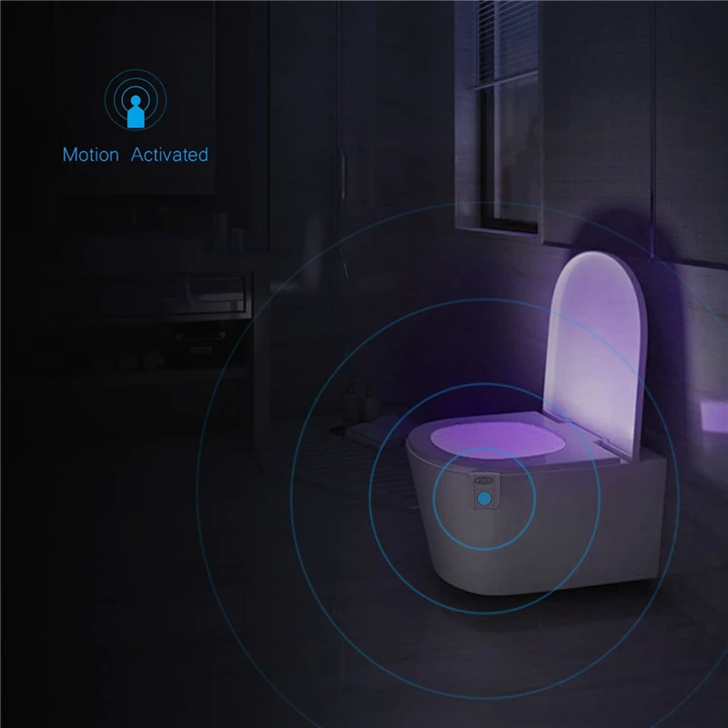 UV Sterilizavimo Tualetas Šviesos 16 Spalvų Keitimas PIR Judesio Jutiklis RGB LED Šviesos Su Aromaterapija