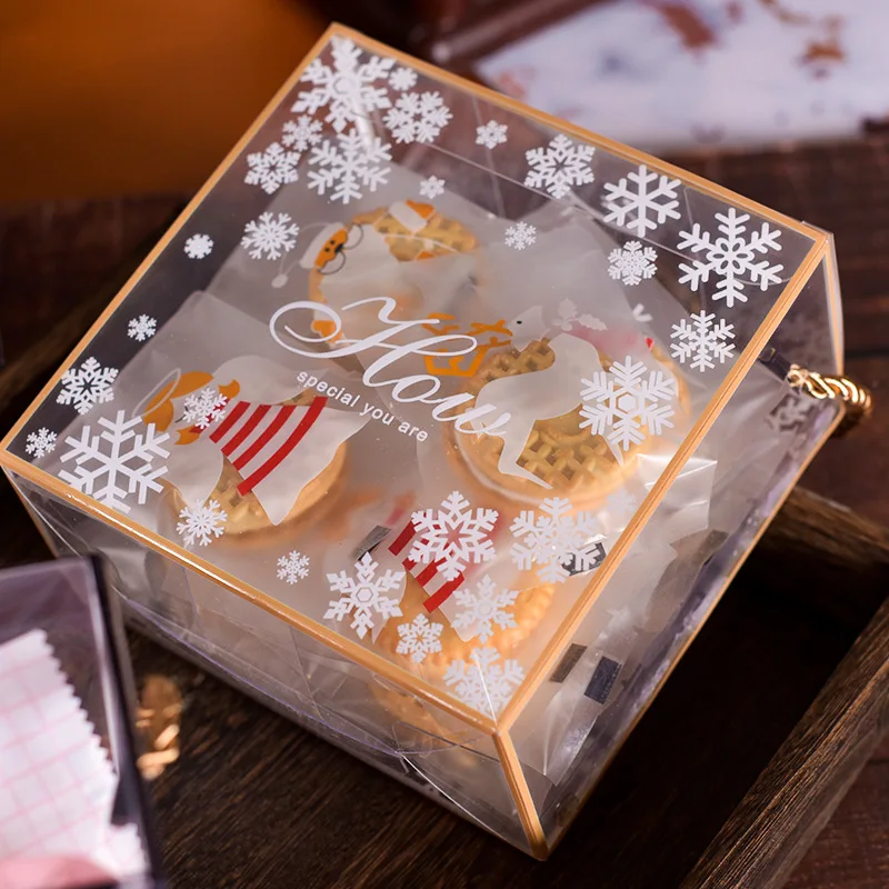 10VNT/Daug Skaidrus, Saldainių, Sausainių Dėžutė nuga Sausainių Pakuotės Dėžės Kalėdų Kepyklų Dovanų Dėžutės Šalies Naudai Laikikliai