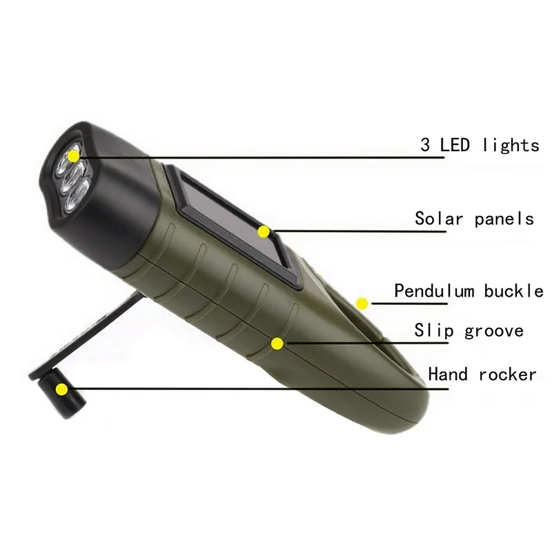 Mini Pagalbos LED Saulės Ranka Skriejikas 