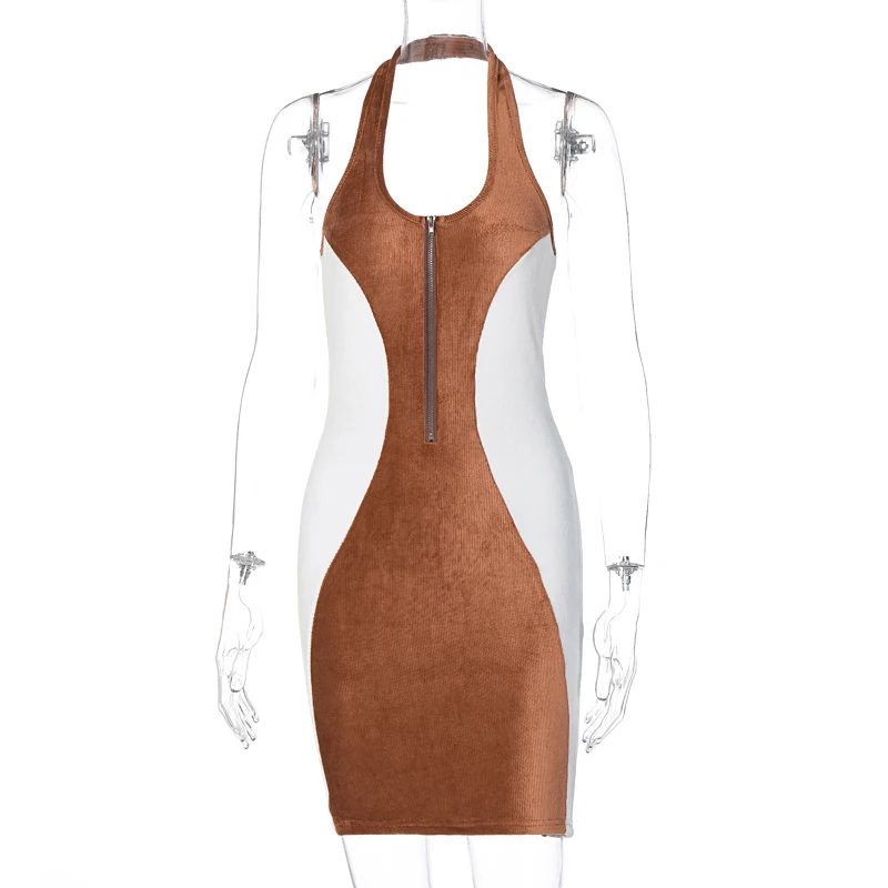 Hugcitar 2020 Rankovių Apynasrio Kratinys Seksuali Mini Suknelė Rudens Žiemos Moterų Mados Streetwear Komplektus Klubas Dėvėti