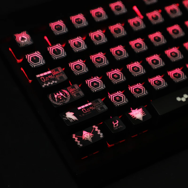 1 nustatyti high-end apšvietimu keycap už EVA mechaninė klaviatūra juodoji skylė danga pagrindiniai bžūp Corsair K70 K95 Razer Cherry MX